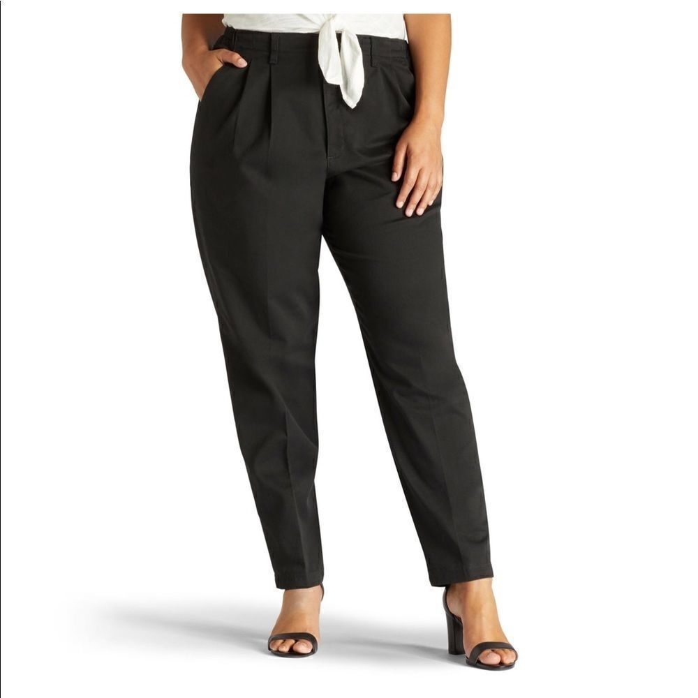 Lee® Side-Elastic Twill Pants 26W P (F14)